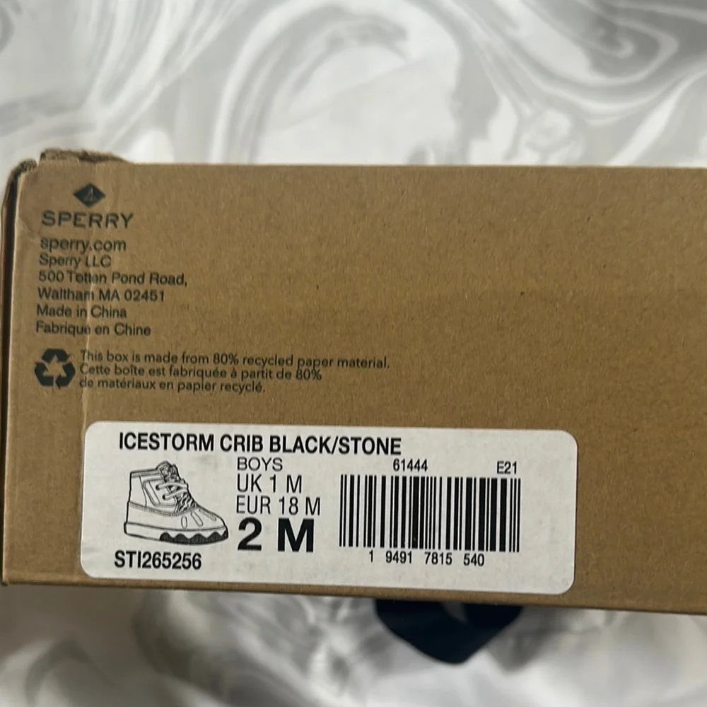 Sperry Black Kids Shoes